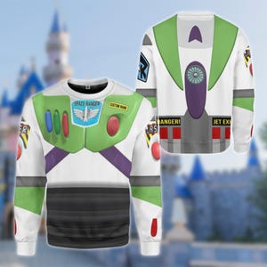 Personalized Buzz Lightyear Halloween Costumes Shirt, Toy Story Cosplay Costume Hoodie Sweatpants, Halloween Costume For Family image 3