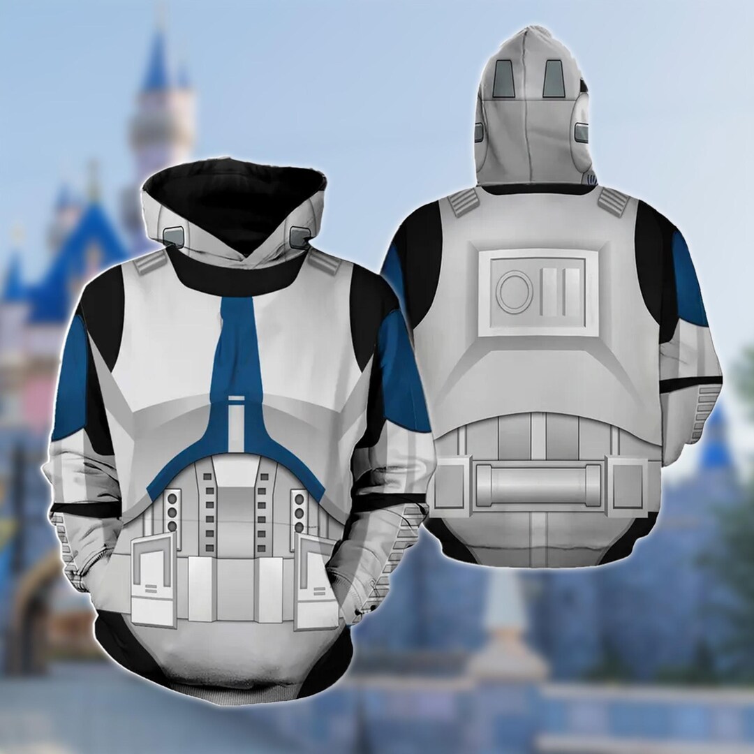 Clone Trooper Star Wars Costume Shirt Star Wars Cosplay Costume Hoodie Halloween Costume Outfit Movie Character All Over Print Sweatshirt Etsy