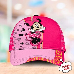 Pink Minnie Mouse Baseball Cap - Etsy Canada display picture 1