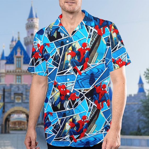 Disney Spiderman Hawaiian Shirt, Spider Man Superhero Button Up, Spiderman  Super Hero Characters Hawaii Shirt, Vacation Family Trip Tee - Etsy Canada