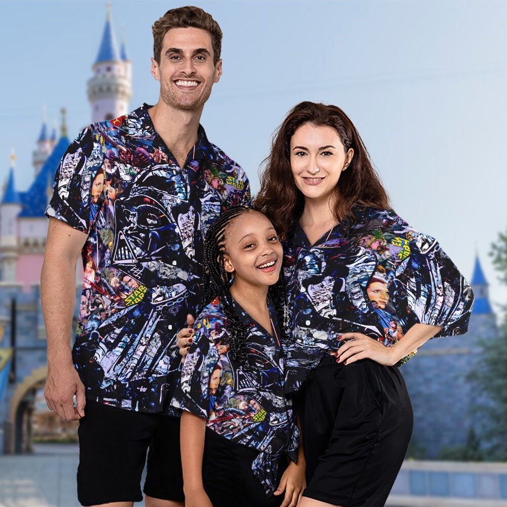 All Characters Hawaii Beach Shirt, Universe Movie Button Up Shirt, Galaxy Hawaii Shirt, Funny Shirt Gift