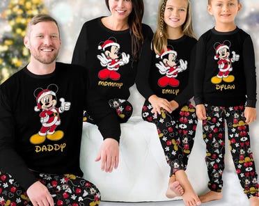 Matching disney christmas pajamas Etsy