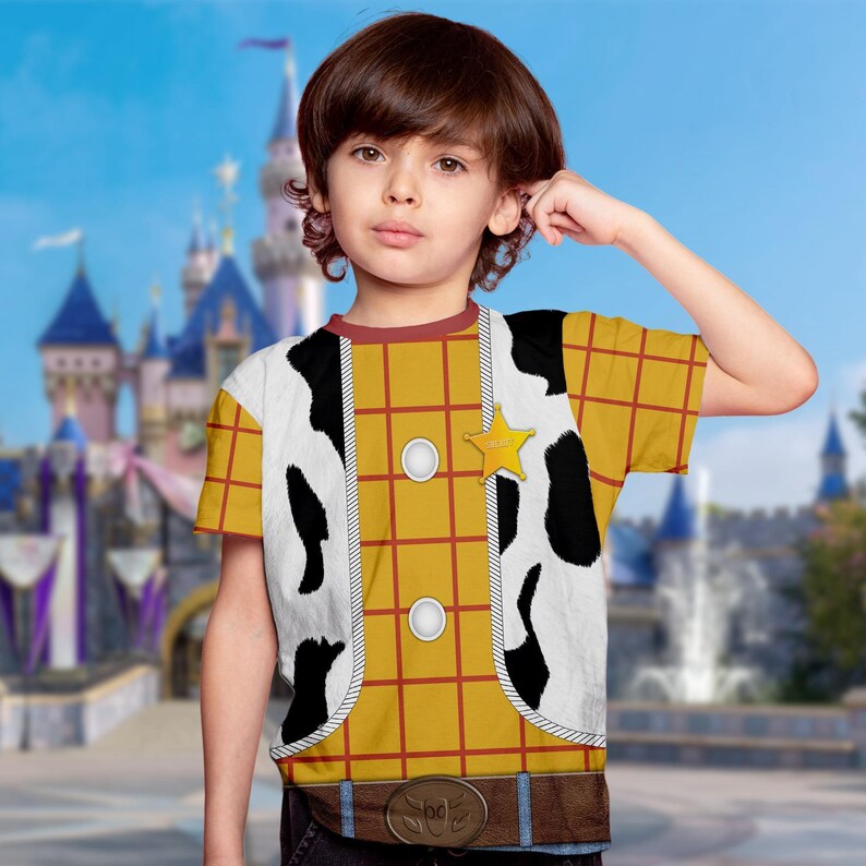 Woody Cowboy Doll Halloween Shirt, Halloween Costume For Family Group Matching T Shirt, Toy Story Cosplay Costume Party Hoodie Outfit image 3