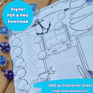 High Seas Adventure Character Sheet - D&D 5e