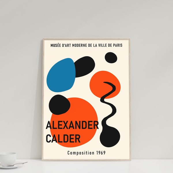 Alexander Calder Print, Exhibition Poster, Guestroom Decoration