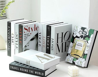 3 libri decorativi alla moda, con copertina rigida, set di libri  decorativi, design alla moda, libri da esposizione per tavolini/scaffali  (Parigi/New York/Londra) : : Casa e cucina