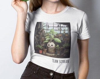 Unisex Vegan T Shirt, Unisex Shirt for Vegetarian, Gift for Vegan, Vegan T-Shirt, Vegetarian T-Shirt, Gift for Vegetarians, Team Soybean