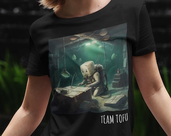 Unisex Vegan T Shirt, Unisex Shirt for Vegetarian, Gift for Vegan, Vegan T-Shirt, Vegetarian T-Shirt, Gift for Vegetarians, Team Tofu