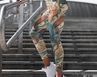 Leggings taille haute à imprimé floral pour femmes, parfaits pour le yoga, le Pilates, la course à pied, cadeau pour elle, pantalons de yoga pour femmes, leggings, pour femmes