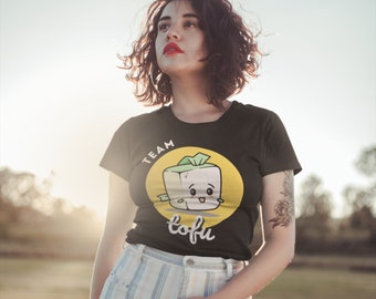 Vegan T Shirt, Vegetarian T Shirt, Unisex Shirt for Vegan, Gift for Vegan, Vegan T-Shirt, Vegetarian T-Shirt, Gift Vegetarians, Team Tofu
