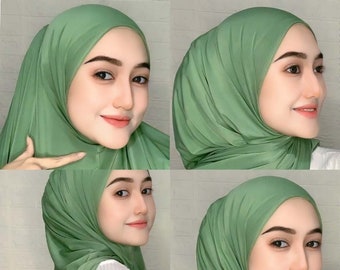 Instant Oval Jersey Pashmina Hijab, khimar hijab, Hijab for muslim women, Premium Quality Hijab Jersey Scarf, Niqab, Instant Hijab FD49