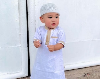Abayas Kinder Pyjama Pakistani Araber 0 Monate-2 Jahre, Moslemisches T-Shirt, Baby-Shirt, Baby-Shirt, Baby-Shirt, Baby-Geschenk, Baby-Neugeborenen Geschenk LD40