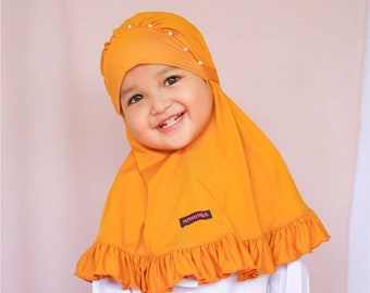 Nouveau-né bébé fille hijab foulard perle modèle nouveau-né 0 mois-10 ans, hijab enfants, t-shirt musulman, cadeau bébé, cadeau nouveau-né bébé FD22