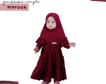 Abaya Arrange Rample 0 Month-8 Year, Muslim T Shirt, Funny Baby girl shirt, Baby shirt, Baby Gift, Baby New Born Gift, Moslem Clothing FD15