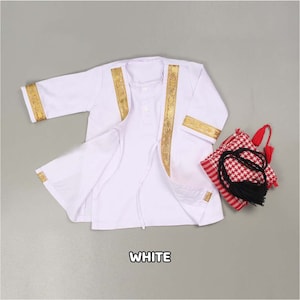 Baby boy abaya sets 0-6 Years, abaya and turban, Baby Boy Abaya Set, Islamic Clothing Set for Boys, Muslim Toddler Outfit,Modest Dress Set image 9