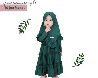 Abaya Arrange Rample 0 Month-8 Year, Muslim T Shirt, Funny Baby girl shirt, Baby shirt, Baby Gift, Baby New Born Gift, Moslem Clothing FD14