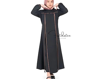 Muslim Kids Clothing for Girls, Kids Muslim Abaya, Traditional Islamic Clothing, Modest Wear for Children, Abaya for Girls FD97