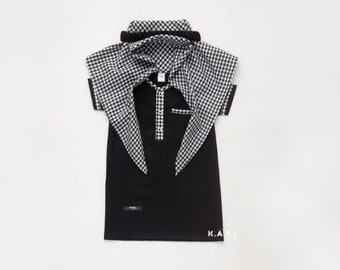 Bata Kafi para bebé niño de 0 meses a 1 año, camiseta musulmana, camisa para bebé niño, camisa para bebé, regalo para bebé, regalo para recién nacido FD80