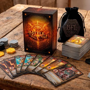 Battle for Legend – Cards of Fate | Jeu de Cartes Stratégique de Duel, Heroic Fantasy – Édition 2026, Création Originale Ganamax