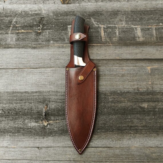 Hunters Leather Knife Sheath/leather Sheath/personalized Knife  Sheath/hunting Knife Cover/hunting Knife Sheaths/hunting Sheaths/hunter  Gift 