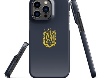 Ukrainian Trident iPhone Case – Support Ukraine, Golden Coat of Arms