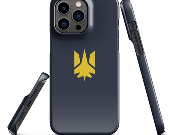 Ukraine Trident iPhone Case – Golden Coat of Arms Symbol