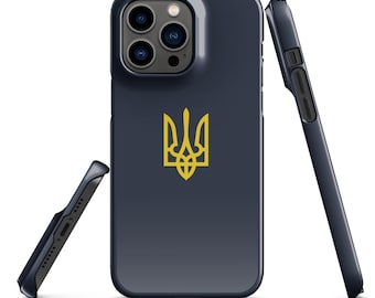 Ukrainian Trident iPhone Case – Coat of Arms Support Ukraine Cover