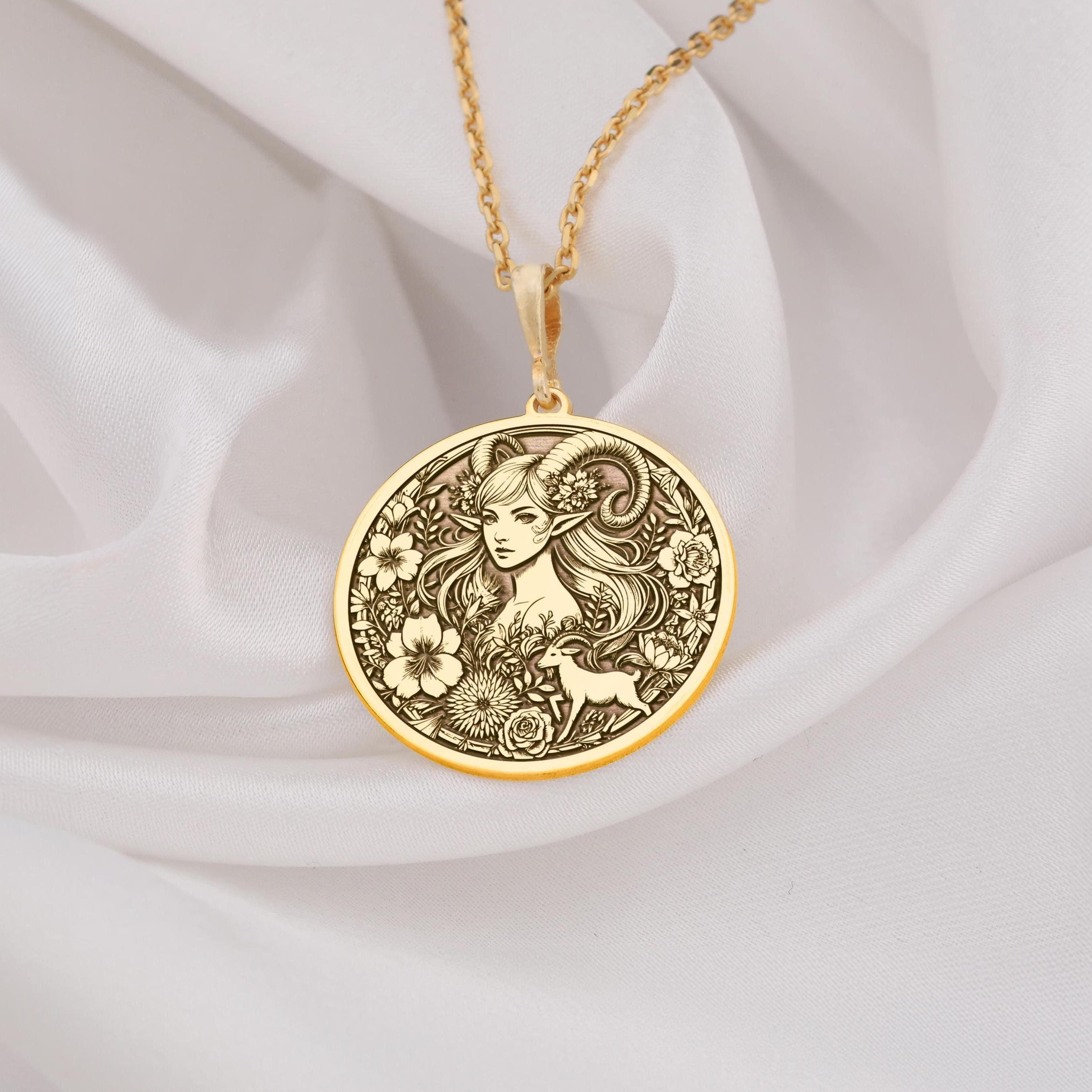Pendentif Capricorne En Argent Sterling Avec Zircon + Chaîne - Longueur Au Choix - Neuf Avec étiquettes