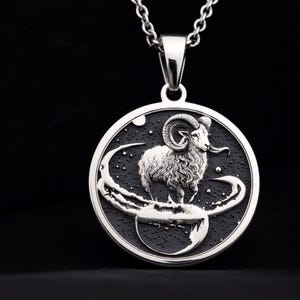 Widder Widder Münze Anhänger, Astrologie Geschenk, Widder
