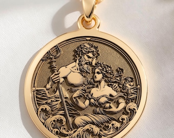 Poseidon Trident Necklace — Sailor Protection, Greece