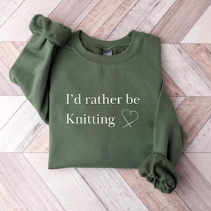Sudadera de crochet acogedora para amantes del tejido, cuello redondo, divertida camiseta de hilo, regalo para manualidades, suéter hecho a mano para mujer, suéter para aficionados al crochet, regalo único