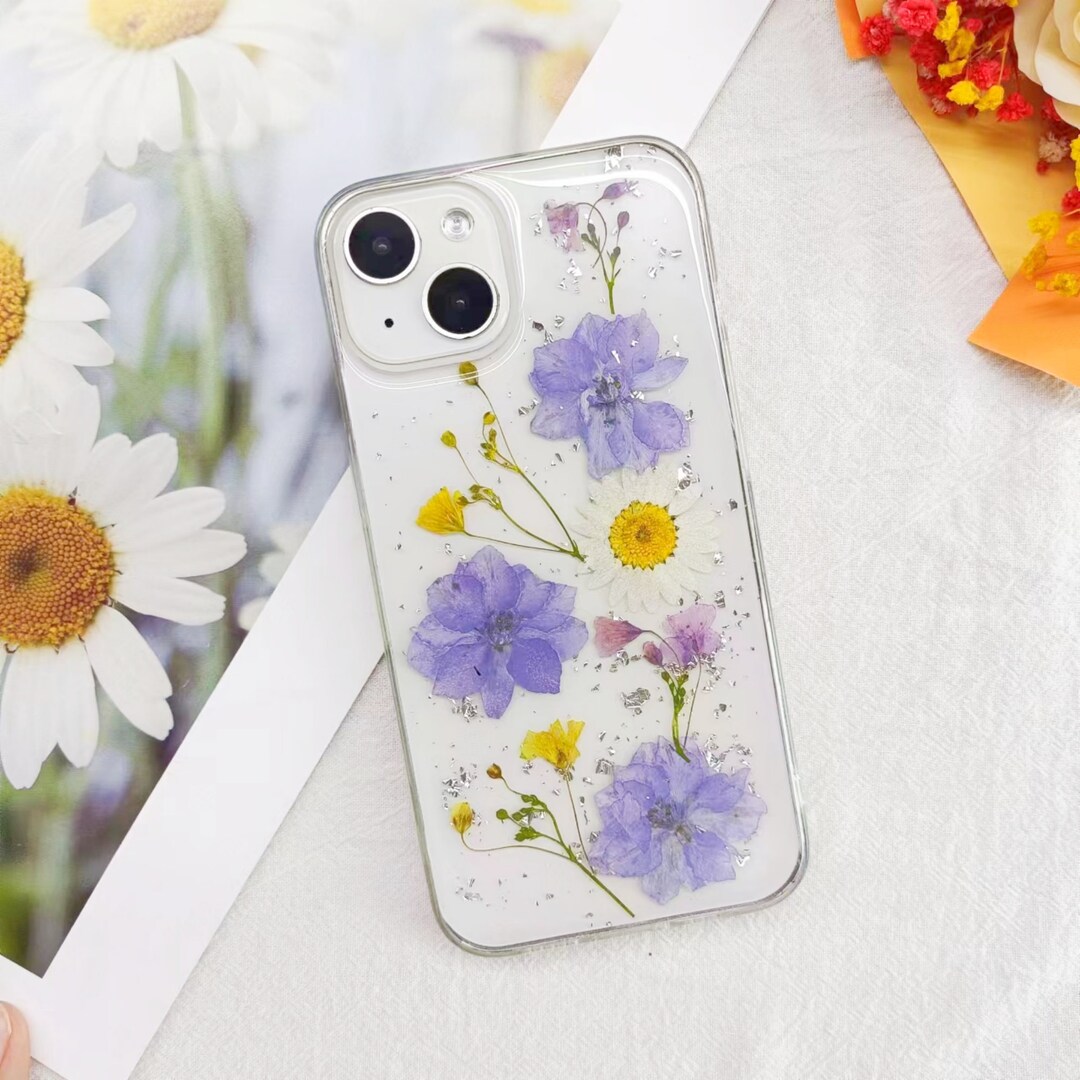 Pressed Flowers Phone Case for iPhone 14 13 12 11 Pro Max Case Etsy