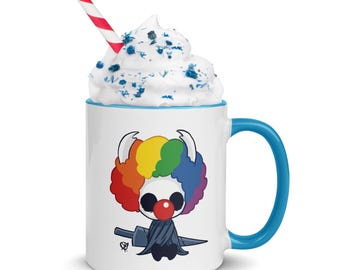 Hollow Knight clown mug – Silksong inspired – gamer ceramic cup – original gift for fans and collectors