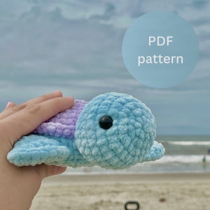Crochet turtle Pattern, Small Amigurumi turtle