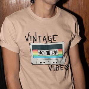 Vintage Cassette Tape Shirt, Vintage Vibes, Gift for Old School Music Lovers, Retro 80s 90s Music Party Tee, Mix Tape Shirt