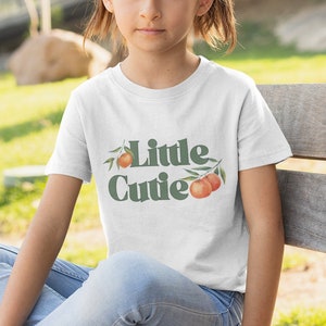 Little Cutie Toddler Shirt, Retro Orange Toddler Tee, Cute Fruit Kids Shirt, Cutie Toddler Tshirt, Fruit Baby Gift, Little Cutie Baby Shower