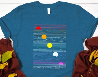 Retro Summer Sunset T-Shirt, Sunshine Shirt, Retro Style Sunset Shirt, Sun Tshirt, Retro Vintage, Sunset Gifts