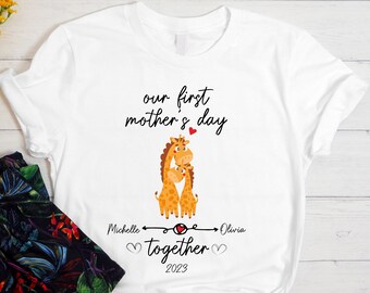 Custom Name Mommy And Me Outfit, Our First Mother's Day Custom Name Gift, Mommy And Me Matching Shirts, Gift For Her