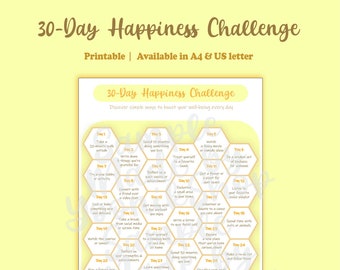 Printable 30-Day Happiness Challenge