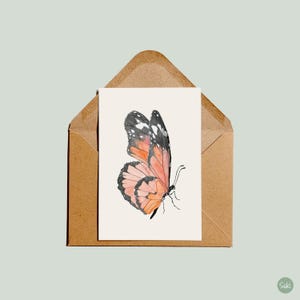 Postkarte Schmetterling | Postkarte Monarchfalter
