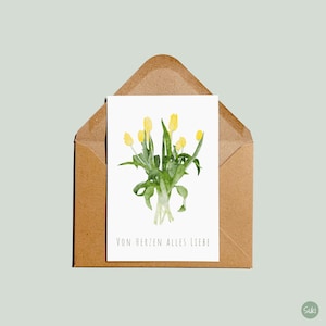 Postkarte Tulpen