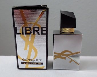 collectible miniature 2023 free l'absolu platinum Yves saint Laurent eau de parfum 7.5 ml - mini size bottle 0.25oz