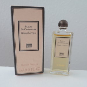 rare miniature collectible lemon tree flowers serge lutens eau de parfum 5 ml - mini size bottle 0.16oz