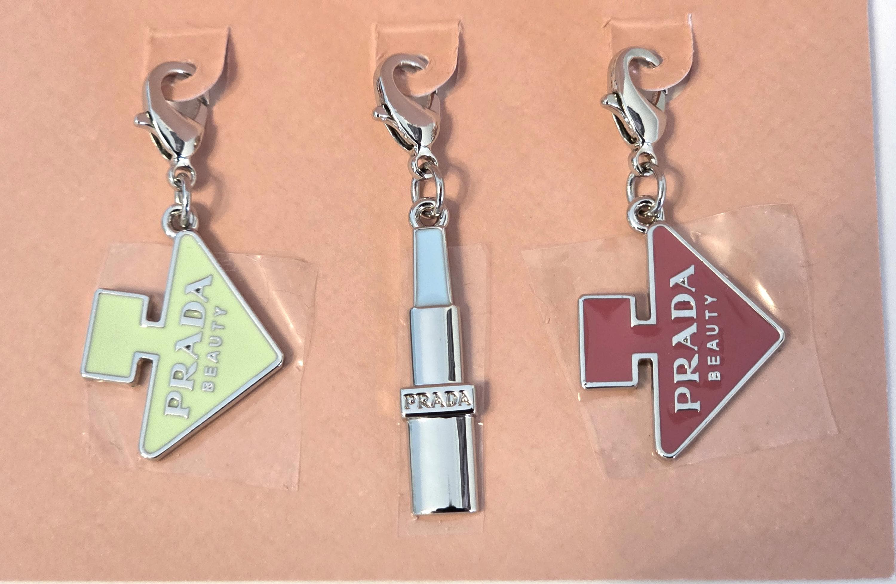 Prada 3 Charms / Key Ring / Bag Charm - Etsy