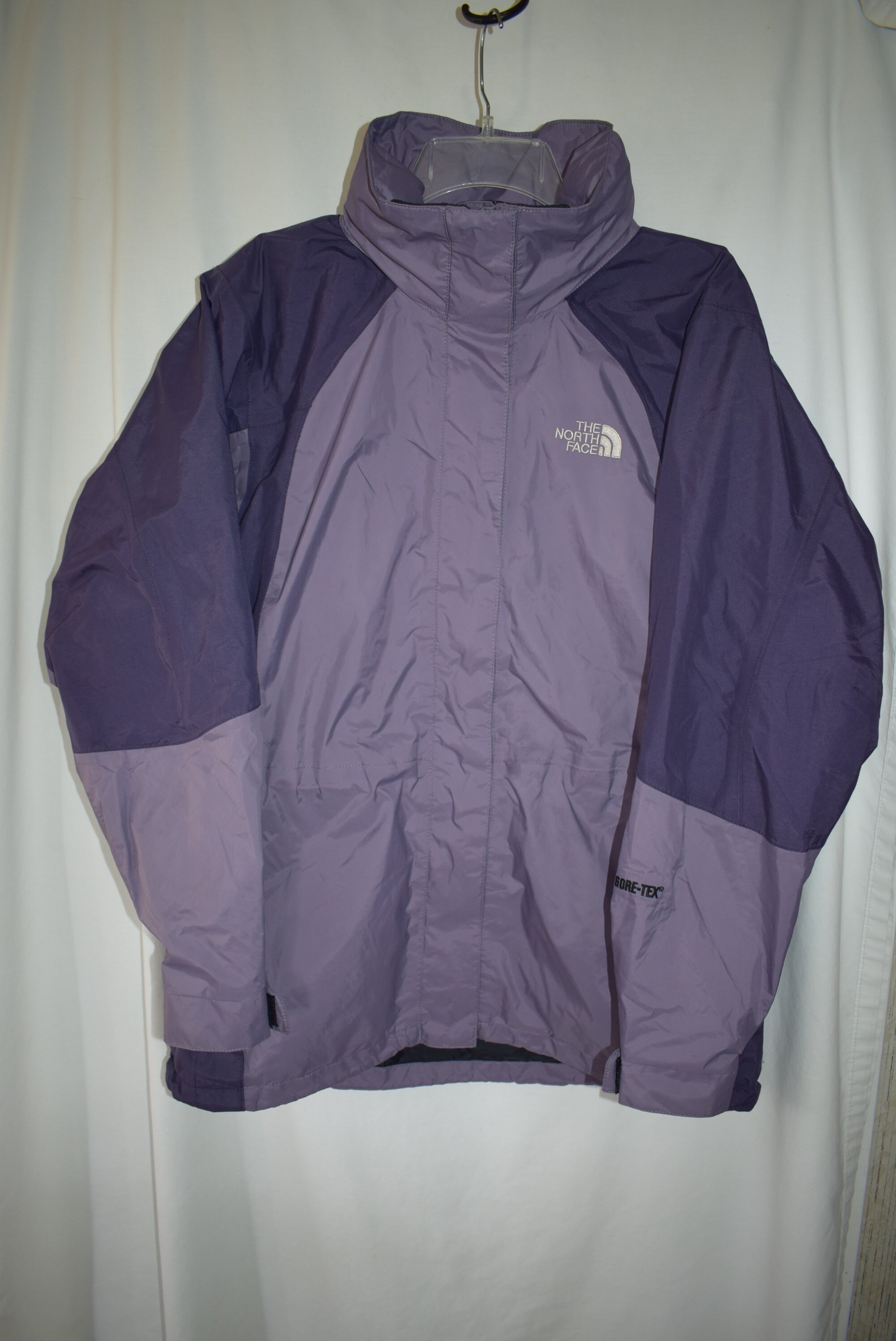 VTG 90s North Face Gore tex Purple Windbreaker Coat Womens Size M Full Zip Hood Etsy