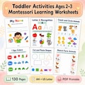 Toddler Montessori Activities Ages 2-3 | Alphabet, Numbers, Shapes (PDF Printable) product logo