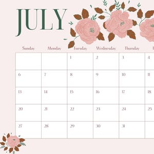 Kalender Juli 2025