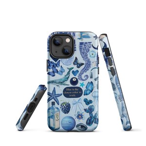 Blue Aesthetic Collage iPhone Case