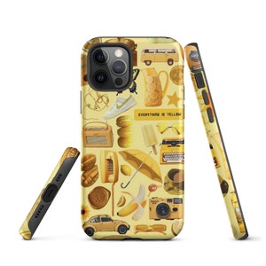 Yellow Collage Aesthetic iPhone Case