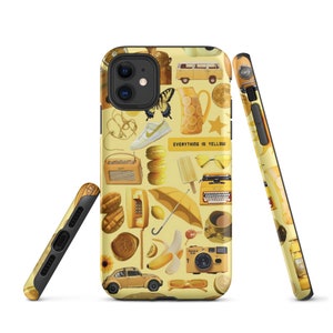 Yellow Collage Aesthetic iPhone Case